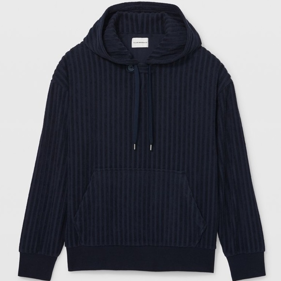 Texture Terry Hoodie - Brand New - NEVER WORN - Navy Heather - Picture 4 of 4